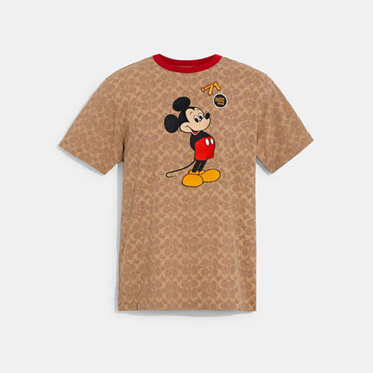 COACH® | Disney X Coach Mickey Mouse Signature T Shirt In Organic 