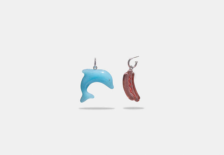 Hotdog Dolphin Mismatch Earrings