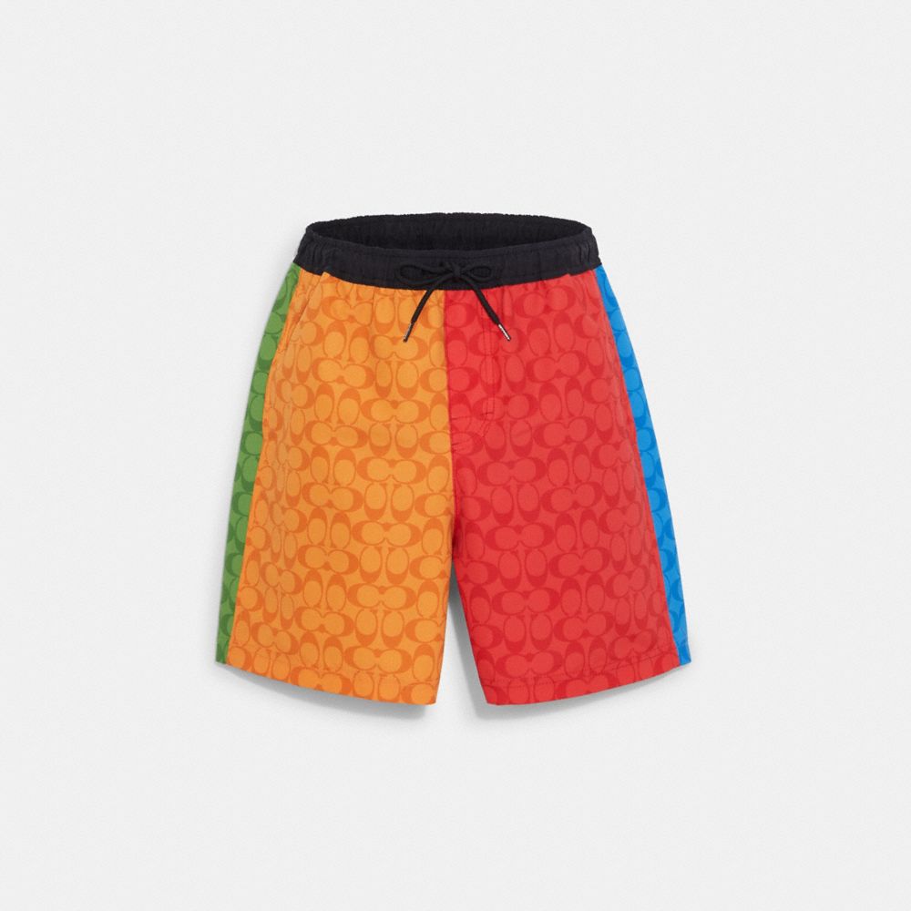 coach-colorblock-signature-swim-trunks