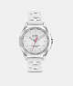 COACH®,LIBBY WATCH, 34MM,Stainless Steel,White,Front View