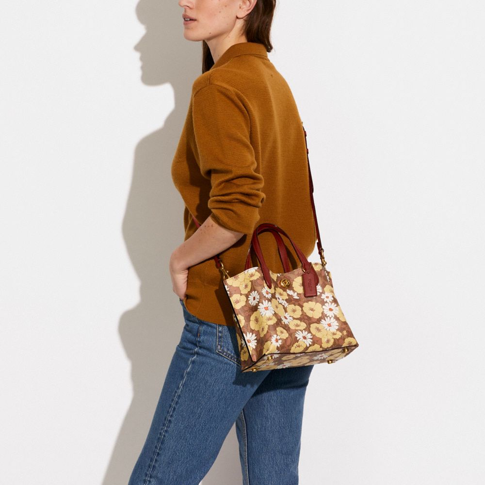 coach willow floral bag