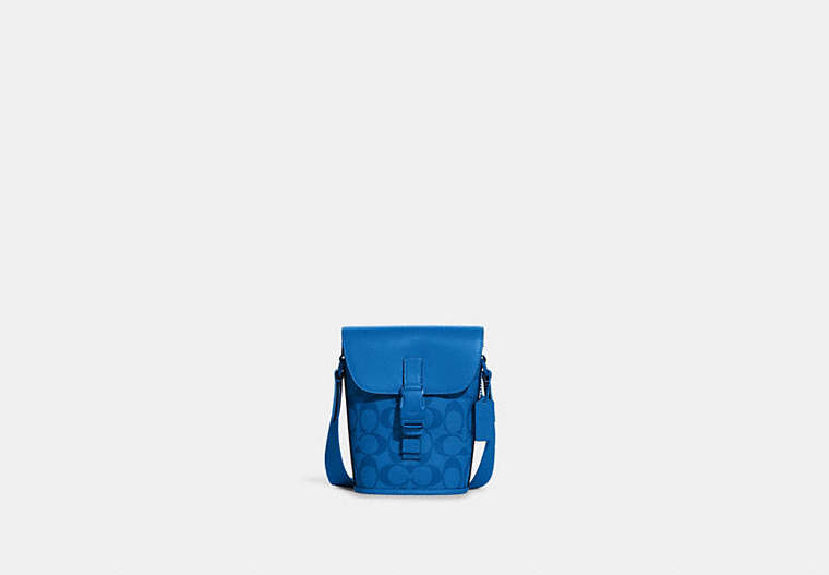 Track Small Flap Crossbody In Signature Canvas image number 0