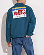 COACH®,COACH X TOM WESSELMANN WORKERS JACKET,Cotton/Polyester,Dark Teal,Scale View