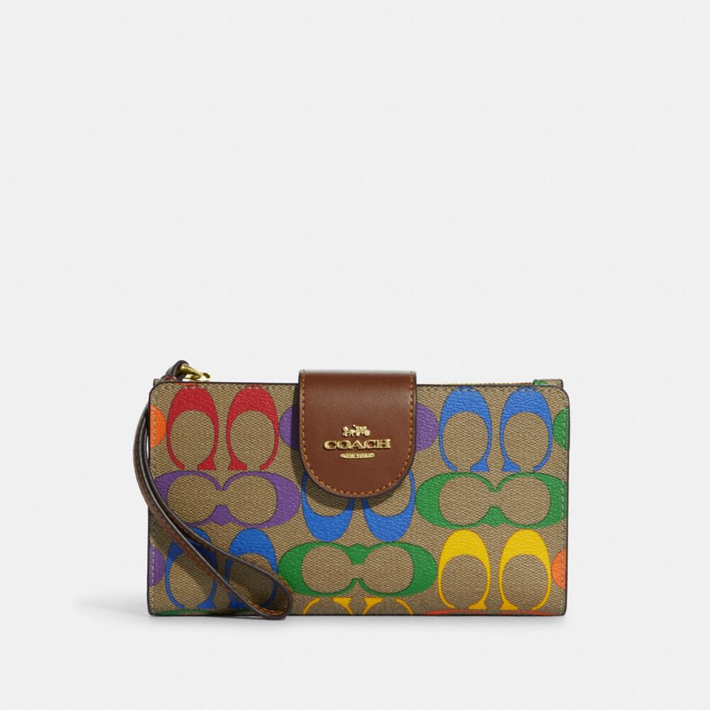 coach outlet rainbow wallet