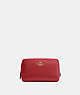 COACH®,ELLIS COSMETIC CASE,Leather,Small,Gold/1941 Red,Front View