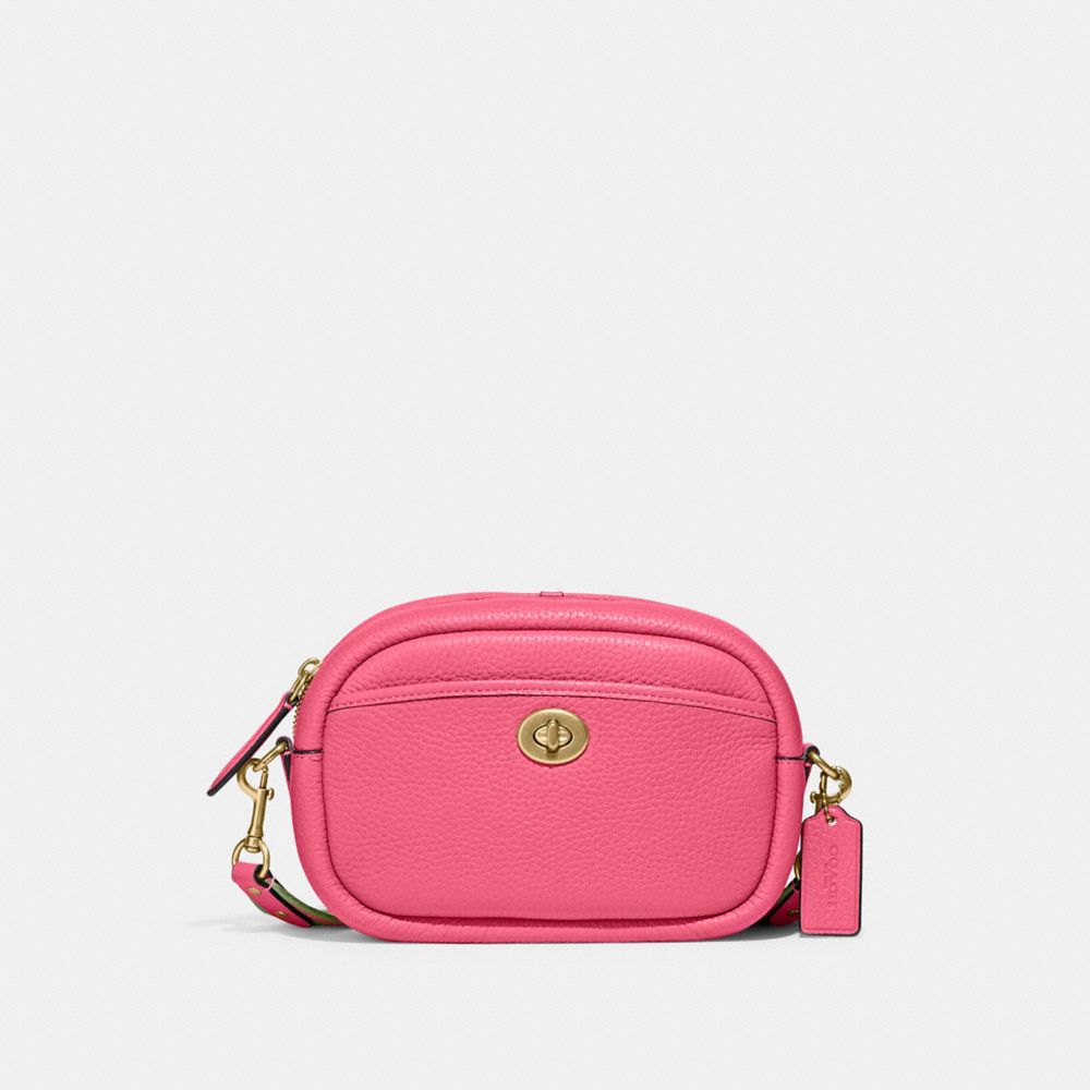 Introducir 80+ imagen coach pink camera bag