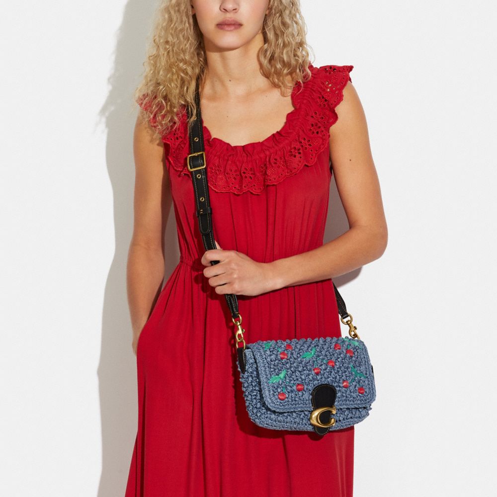 COACH® | Soft Tabby Shoulder Bag With Cherry Embroidery