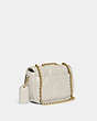 COACH®,PILLOW MADISON SHOULDER BAG 18 WITH QUILTING,Nappa leather,Mini,Brass/Chalk,Angle View