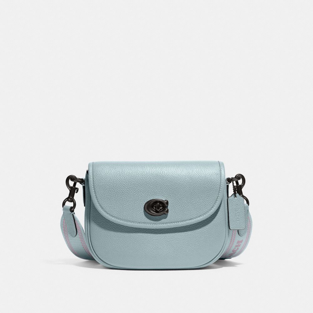Coach Willow Saddle Bag In Pewter/aqua ModeSens