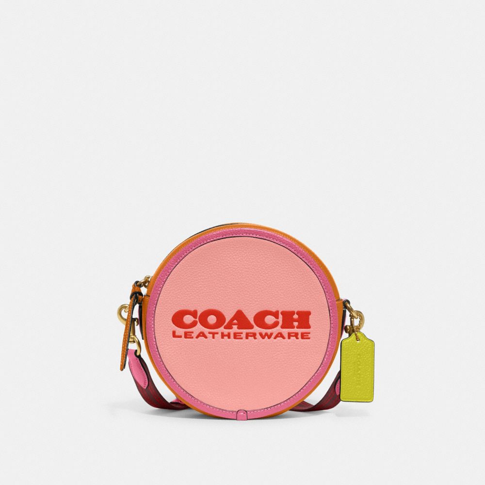 Coach Kia Camera Bag in Colorblock - Brass/Black Multi