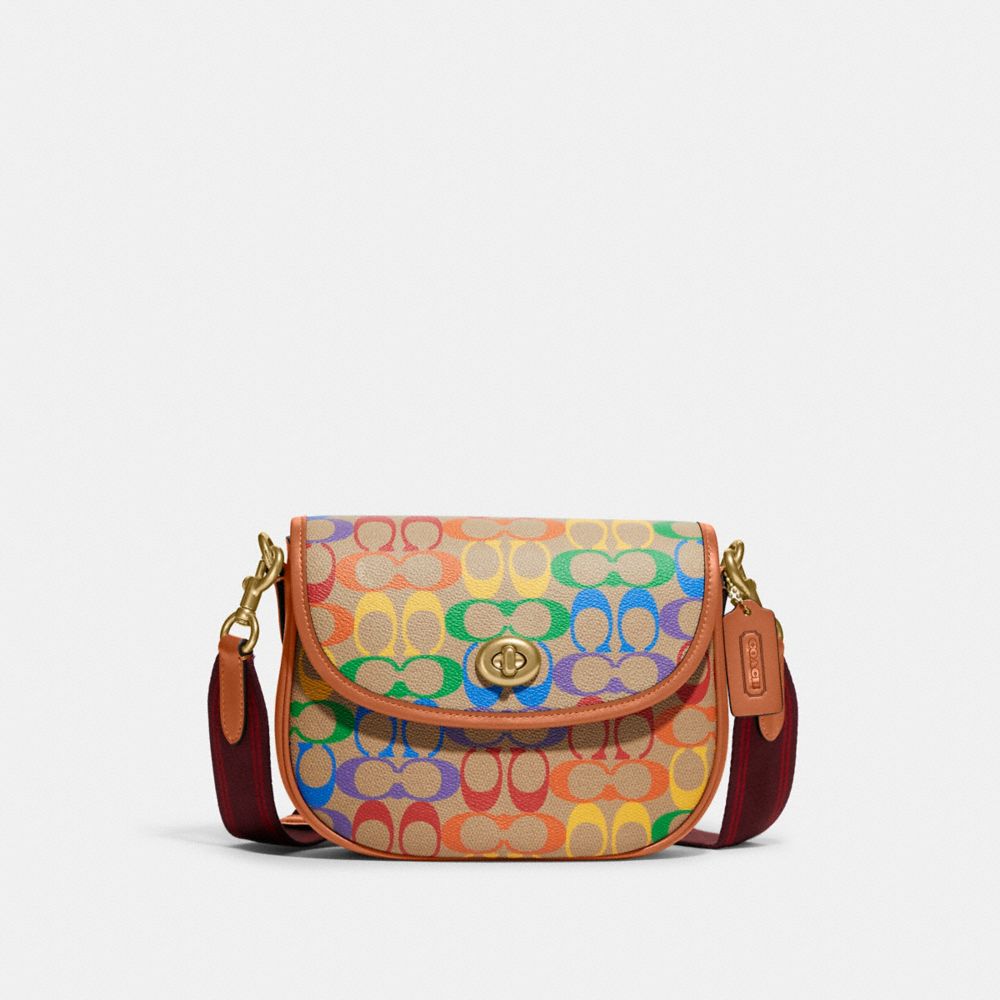 Ellen Crossbody In Rainbow Signature Canvas