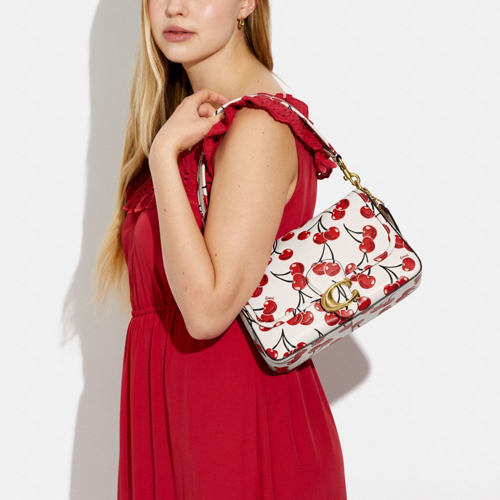 COACH® | Soft Tabby Shoulder Bag With Cherry Print