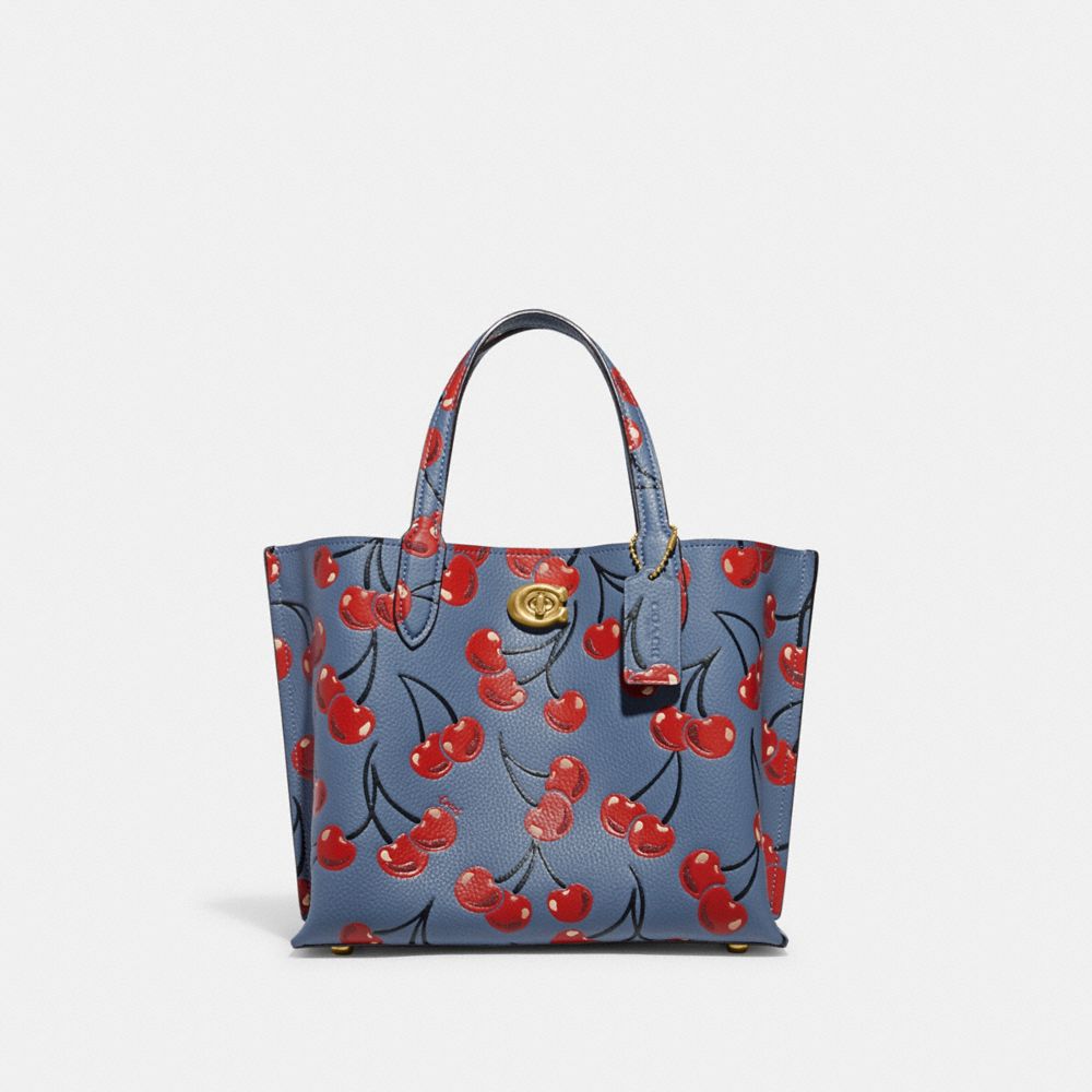 COACH® | Willow Tote 24 With Cherry Print