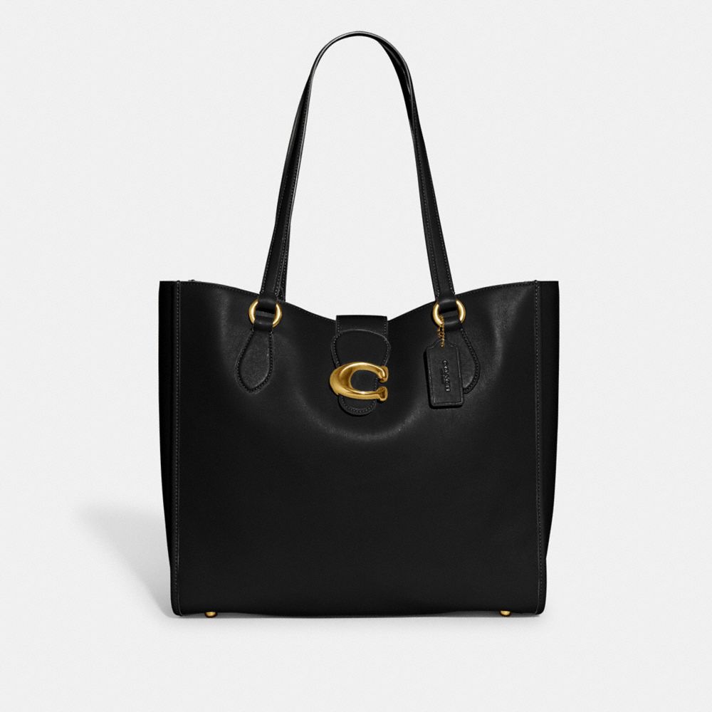 Coach Theo Tote In Pewter/washed Chambray | ModeSens