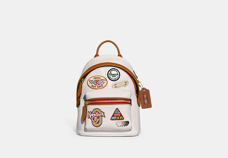 COACH Charter Backpack 18 With Patches
