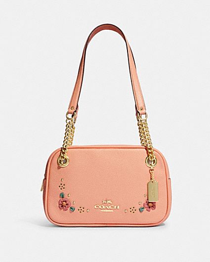 COACH® | Cammie Chain Shoulder Bag With Linear Quilting