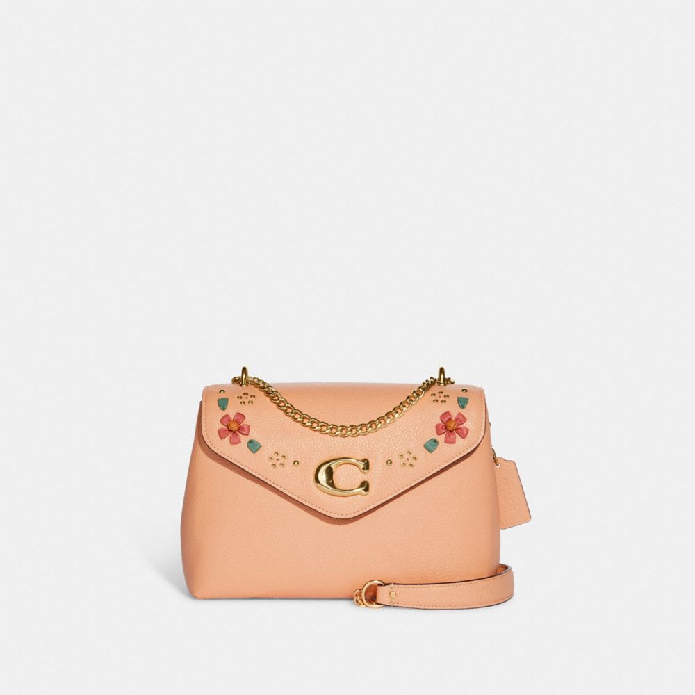 COACH OUTLET® Tammie Shoulder Bag With Floral Whipstitch