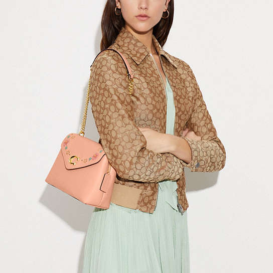 COACH OUTLET® | Tammie Shoulder Bag With Floral Whipstitch