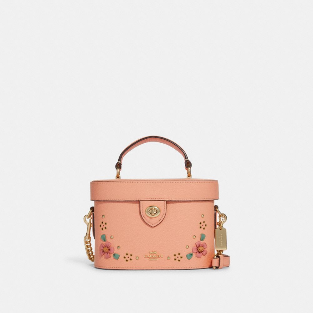 Kay Crossbody With Floral Whipstitch