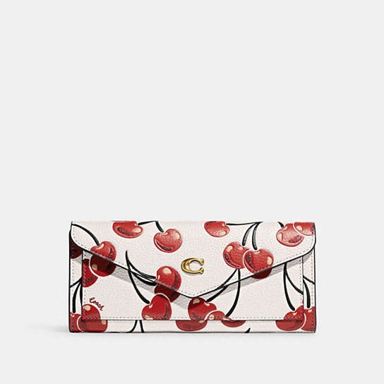COACH® | Wyn Soft Wallet With Cherry Print