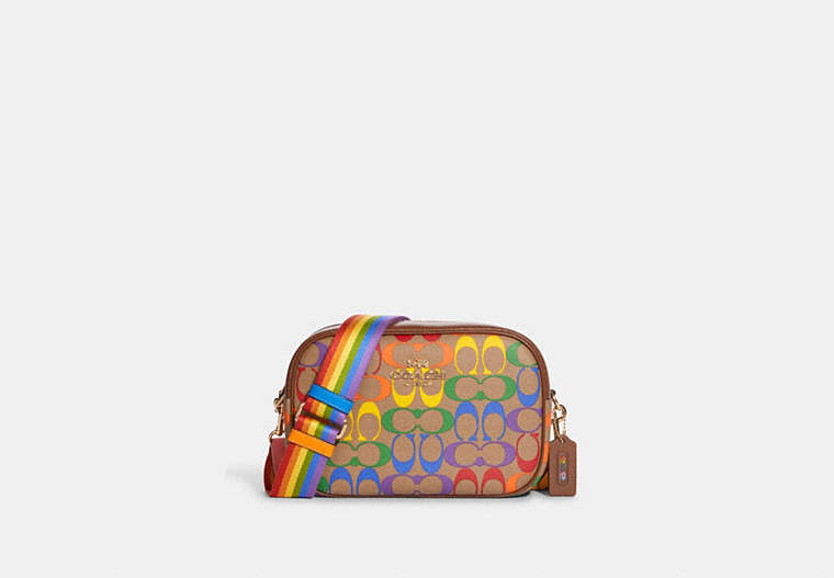 Jamie Camera Bag In Rainbow Signature Canvas