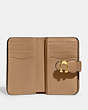 COACH®,TABBY MEDIUM WALLET,Smooth Leather,Mini,Brass/Toffee,Inside View,Top View
