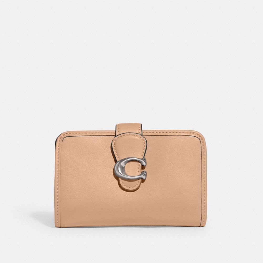 Coach Tabby Medium Wallet In Silver/flower Pink | ModeSens