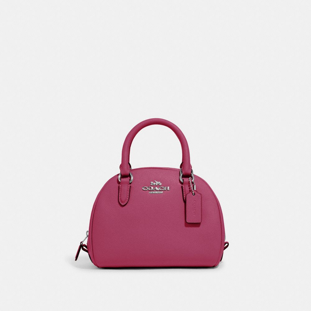 Coach Pink Cross Grain Mini Sierra Leather Satchel, Best Price and Reviews