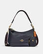 COACH®,ELLIS SHOULDER BAG,Leather,Mini,Gold/Black Multi,Front View