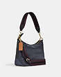 COACH®,ELLIS SHOULDER BAG,Leather,Mini,Gold/Black Multi,Angle View