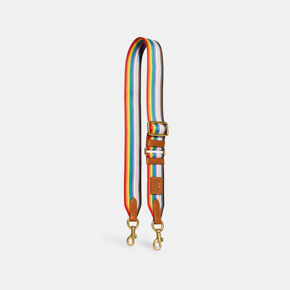 COACH® | Rainbow Webbing Strap