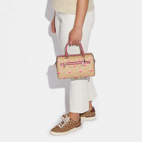 COACH OUTLET® | Rowan Satchel In Signature Canvas With Stripe 