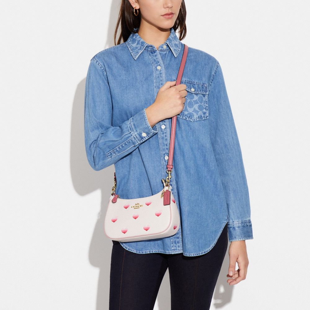 COACH OUTLET® | Teri Shoulder Bag With Stripe Heart Print