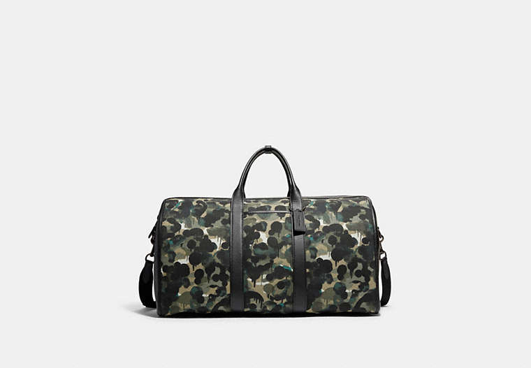 Gotham Duffle In Canvas With Camo Print