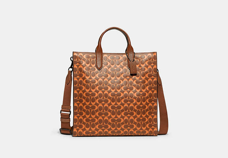 Gotham Tall Tote In Signature Leather