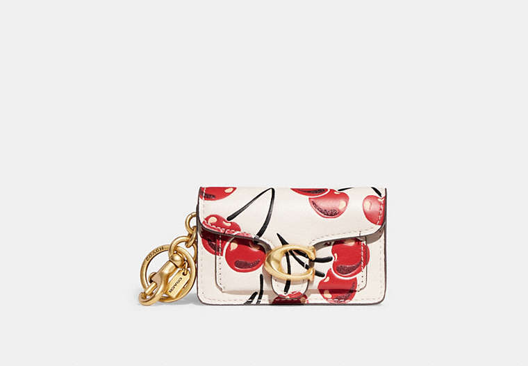 Mini Tabby Bag Charm With Cherry Print