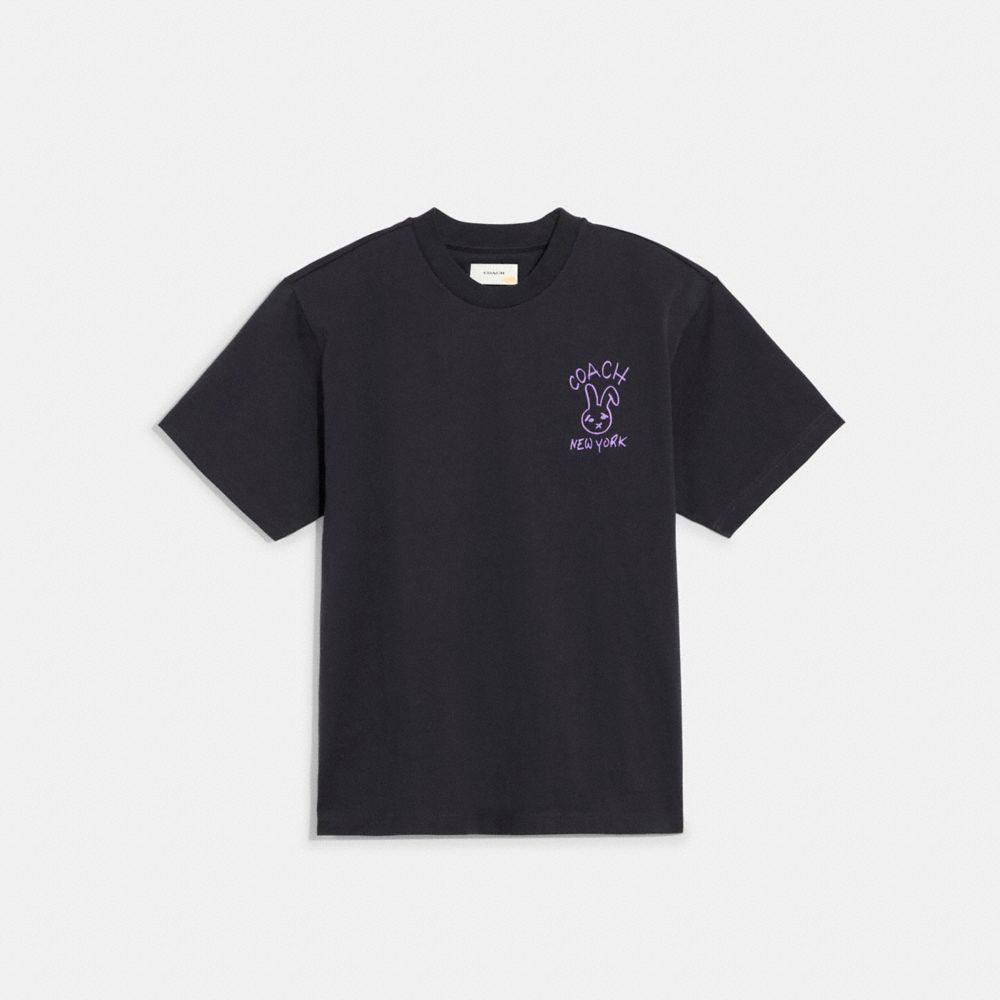 COACH® Bunny Skater T Shirt In Organic Cotton
