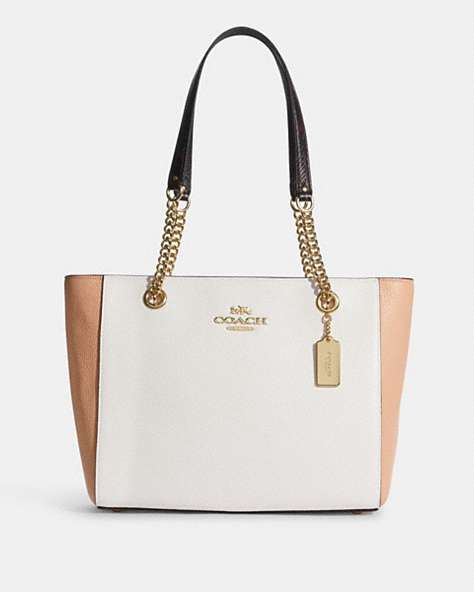 Cammie Chain Tote In Colorblock