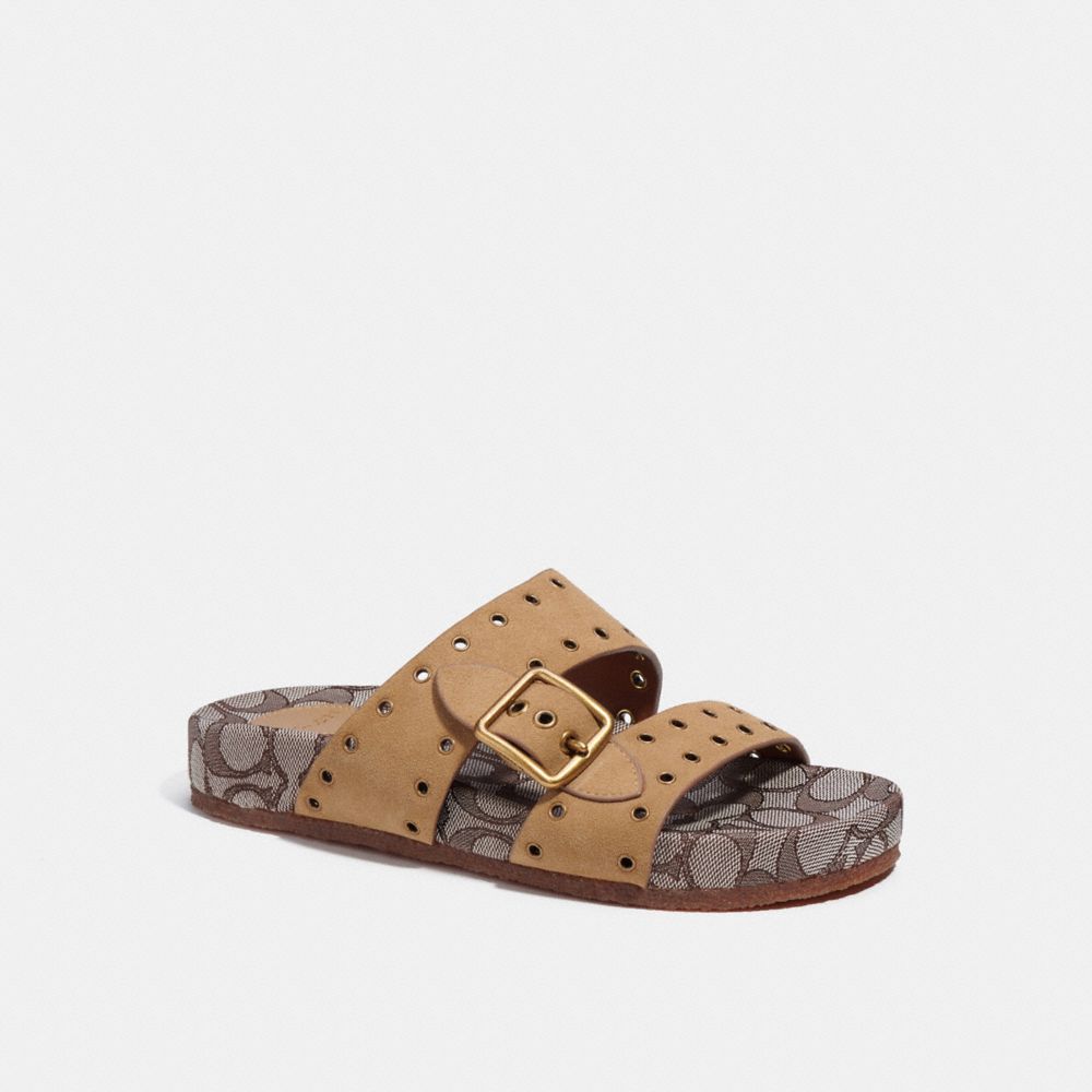 Coach Ally Sandal In Peanut/oak