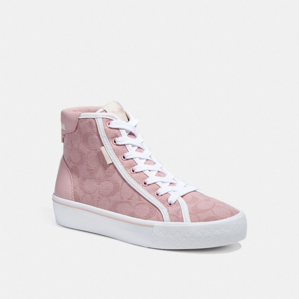 women's coach high top sneakers