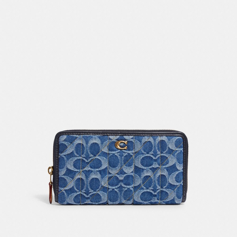 coach denim wallet