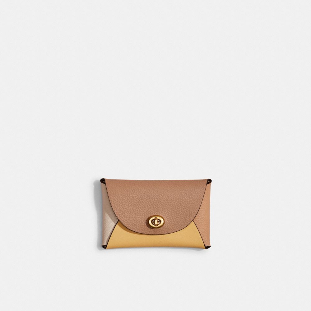 Coach Remade Colorblock Medium Pouch In Nude Multi