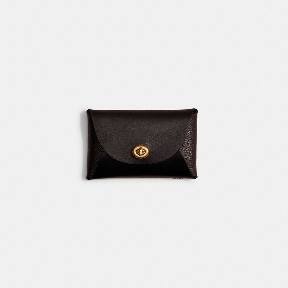 Coach Remade Colorblock Medium Pouch In Black/grey Multi