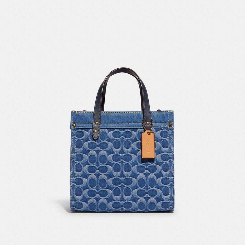 COACHÂ® | Field Tote 22 In Signature Denim