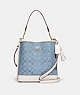 Mollie Bucket Bag 22 In Signature Chambray