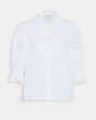 Broderie Anglaise Bib Shirt In Organic Cotton