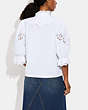 Broderie Anglaise Bib Shirt In Organic Cotton