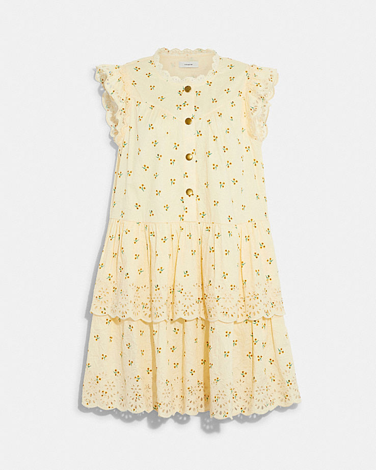 CoachBroderie Anglaise Dress In Organic Cotton