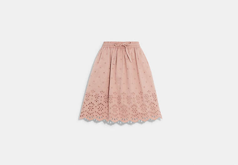 Broderie Anglaise Mini Skirt In Organic Cotton