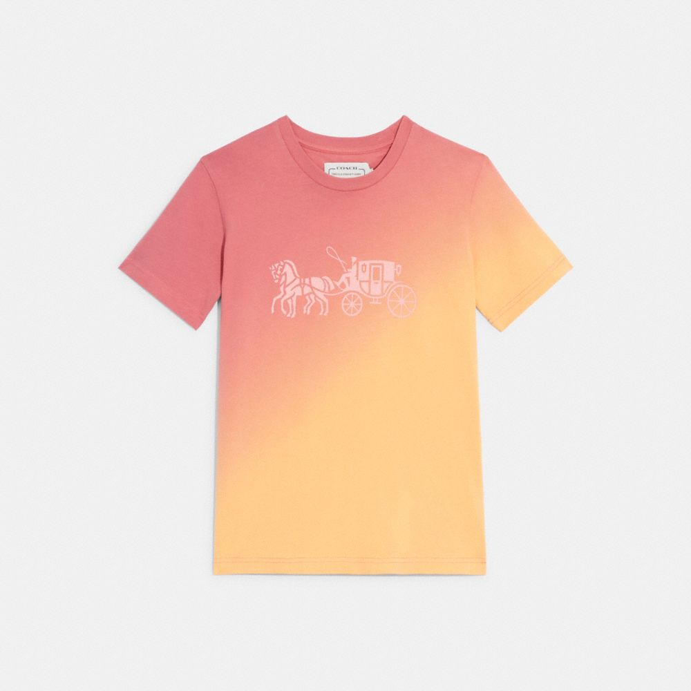 COACH® | Ombre Horse And Carriage T Shirt In Organic Cotton